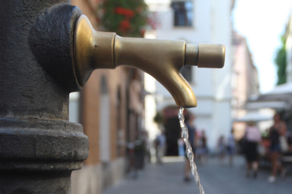 Drinking fountain in Ljubljana