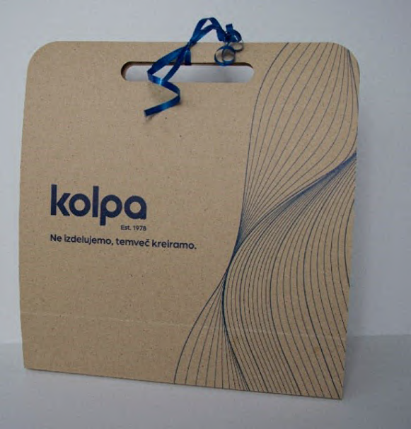 Golden rod cardboard gift bag