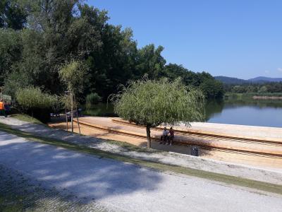 Renovated pier at Koseški pond, photo: Public Company Snaga