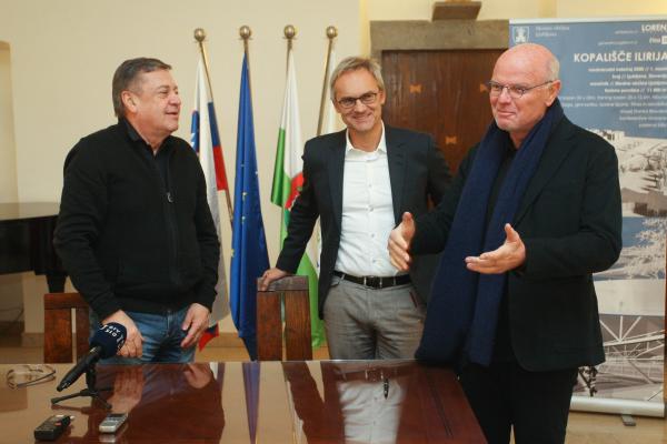 Janković, Žigon in Lorenz pozdravljajo ureditev kopališča. Foto: Nik Rovan