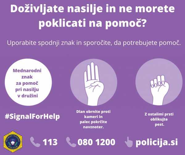 Mednarodni znak za pomoc pri nasilju v druzini FB2