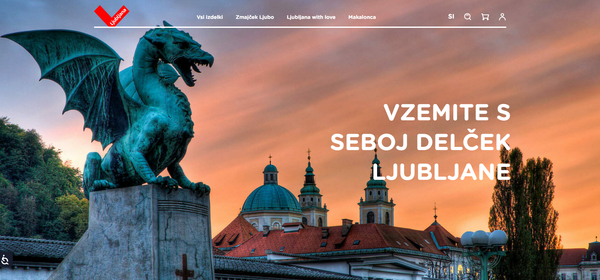 Vstop v spletno trgovino Turizma Ljubljana. Vir: shop.visitljubljana.com