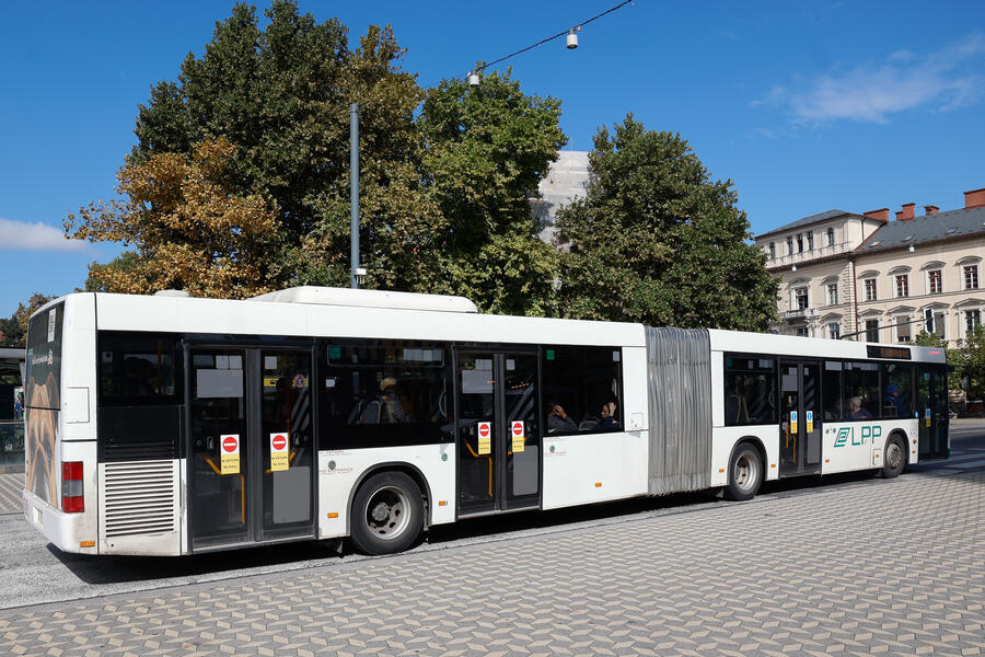 the Ljubljana city bus