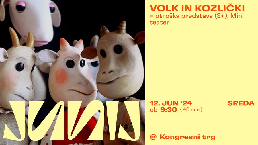 Junij v Ljubljani: Banner Volk in kozlički