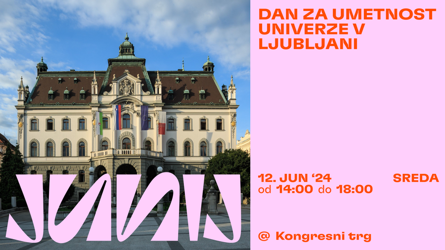 Junij v Ljubljani: Banner Dan za umetnost