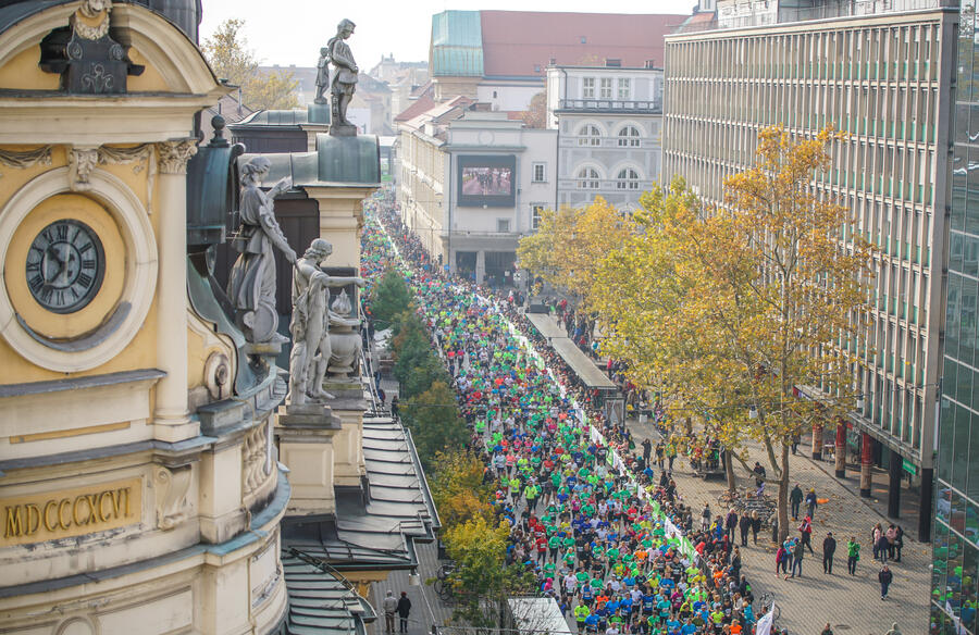 Ljubljana Marathon, photo: Damjan Končar, Timing Ljubljana