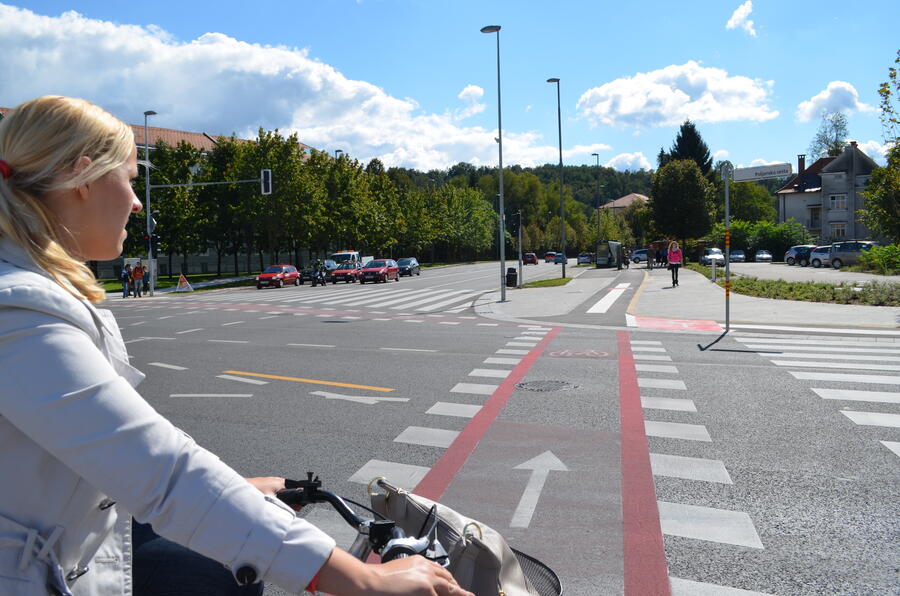 New cycling priority infrastructure, photo: V. Kontić