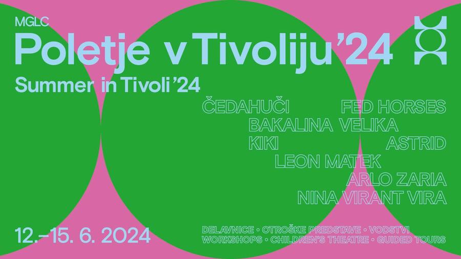 Banner Poletje v Tivoliju. Vir: MGLC